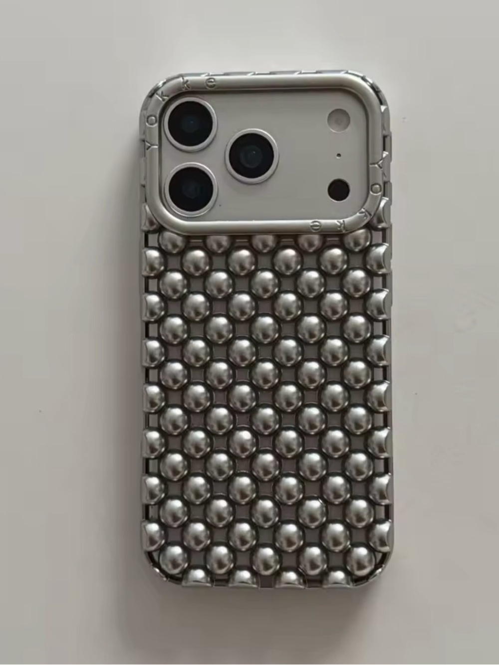 Silver Bubble Pearl Phone Case - New